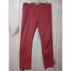 Teleria Zed Pants Men's 38 Pink Chino Straight‎ Leg Colorful